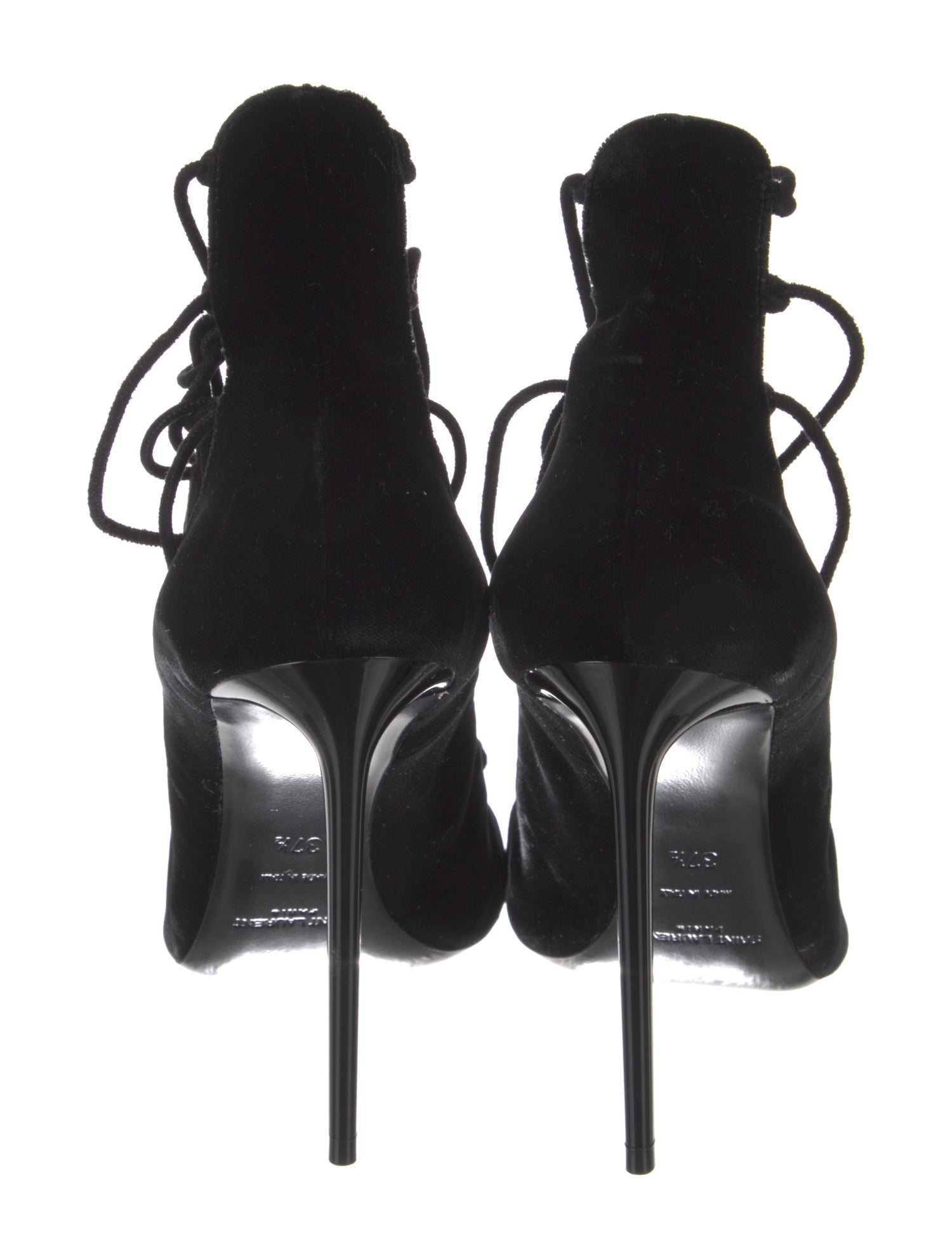 Saint Laurent Velvet Tassel Accents Pumps